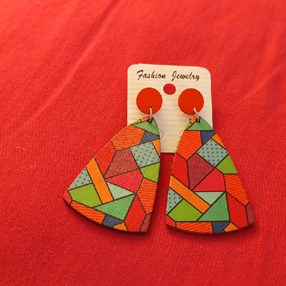 Colorful Geometric Earrings
